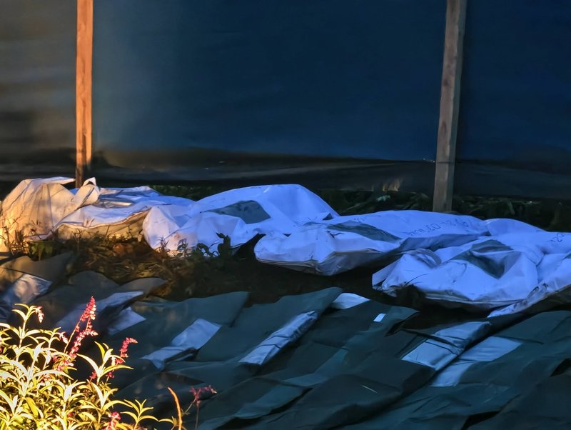 Some ofthe bodies which were found burried in a mass grave at Makaburini Cemetry in Kericho