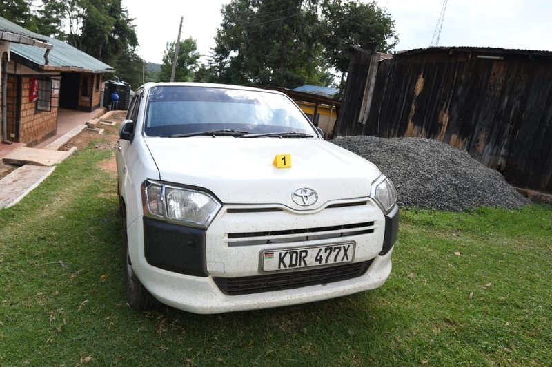 A car that was being used by the suspect to ferry the bhang haul with street value of more than 10 million.