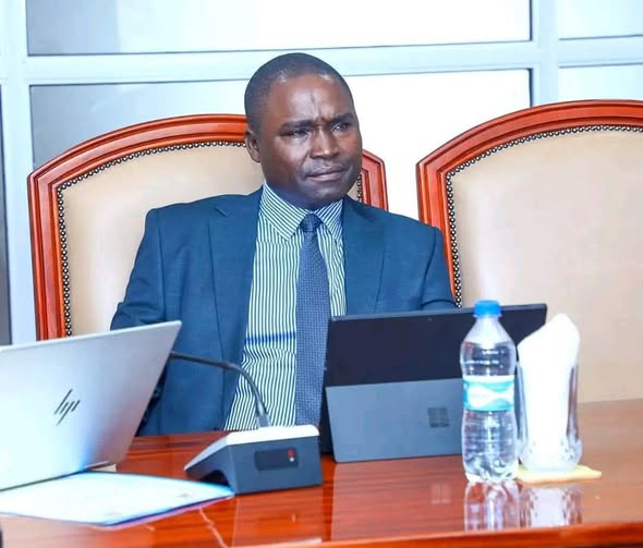 Public works CEC Onyango Otieno who has ben nominated as Homa Bay Deputy Governor by Gladys Wanga. He now await vetting by County assembly being being sworn in . Photo/Courtesy